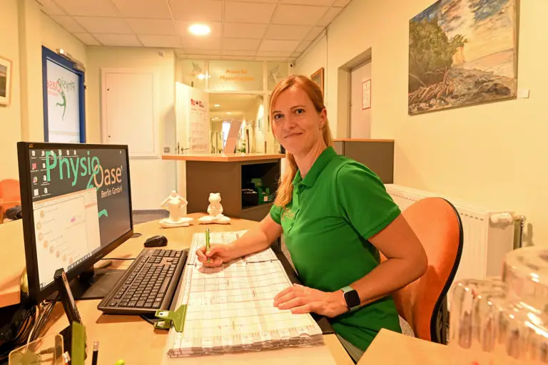 Die Physio Oase GmbH in Berlin-Lichtenberg. Foto im November 2018.